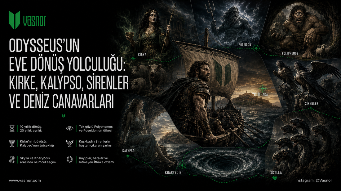 Odysseus’un Eve Dönüş Yolculuğu: Kirke, Kalypso, Sirenler ve Deniz Canavarları