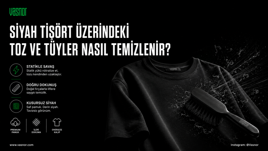 Siyah Tişört Üzerindeki Toz ve Tüyler Nasıl Temizlenir?