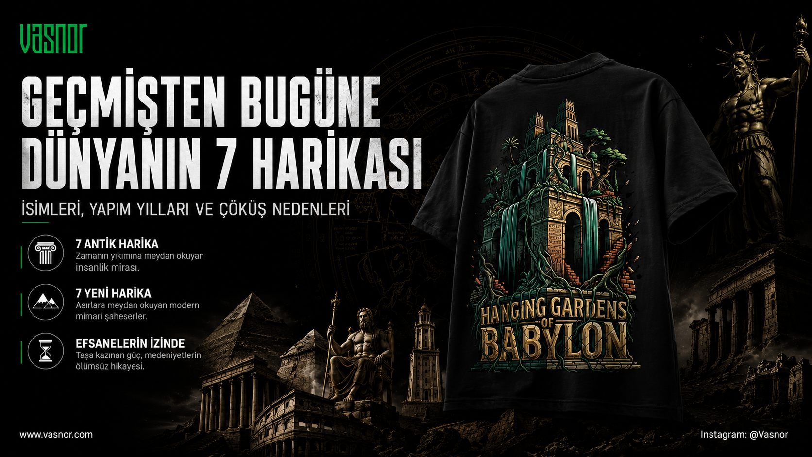 Geçmişten Bugüne Dünyanın 7 Harikası İsimleri Yapım Yılları ve Çöküş Nedenleri
