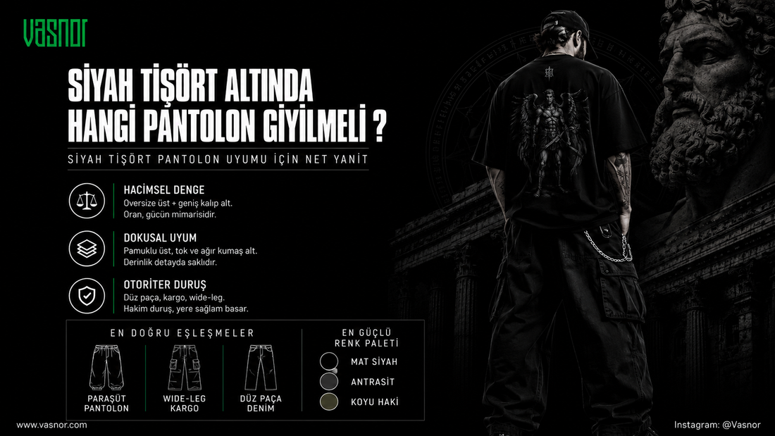 Siyah Tişört Altında Hangi Pantolon Giyilmeli ?