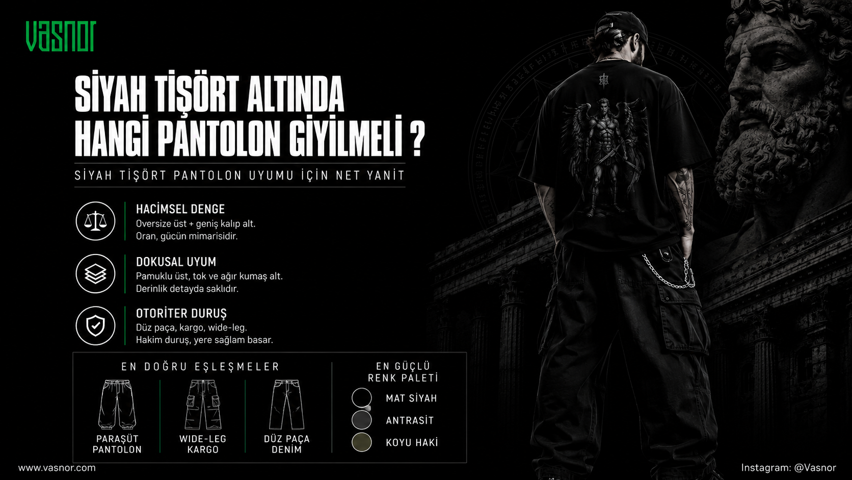 Siyah Tişört Altında Hangi Pantolon Giyilmeli ?