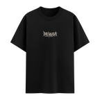 Kemik Medusa Oversize Siyah Tişört