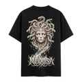 Kemik Medusa Oversize Siyah Tişört