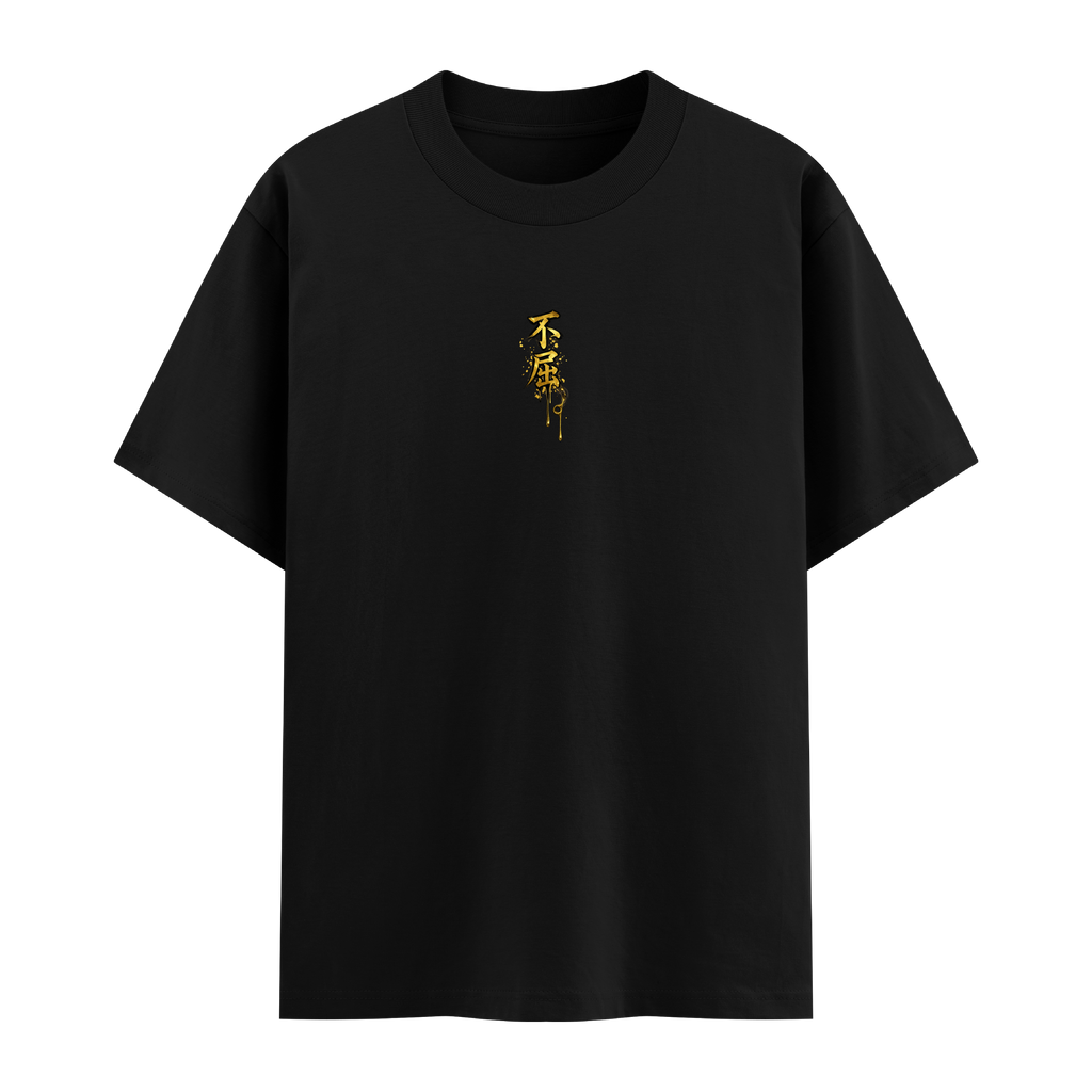 Kintsugi Soul Oversize Siyah Tişört